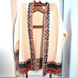 Oversized Long Sleeve Boho Style Cardigan